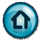 A black outlined house with a white background in a blue circular background that takes you to the intro page